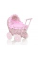 Poussette osier pour poupée