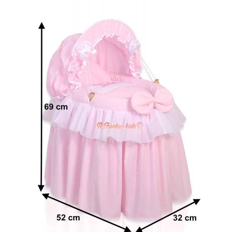 Berceau Portable Pour Poupée Lullaberry Cozy Dream - Convient Aux Poupées Jusqu'à 46 Cm, Rose