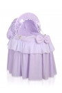 Berceau osier pour poupée Little Princess violet