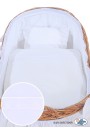 Berceau bébé osier Carine - Blanc