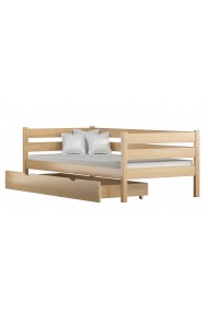 Lit enfant en bois de pin massif Carlota 160x80 cm