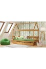 Lit enfant en bois de pin massif Maison 160x80 cm