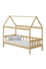 Lit enfant en bois de pin massif Maison 160x80 cm