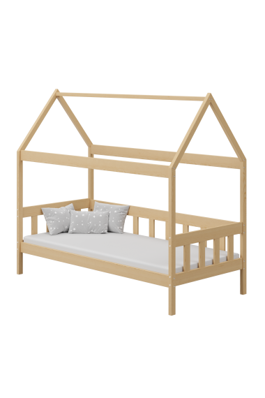 Lit enfant en bois de pin massif Maison 180x80 cm