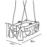 Berceau bébé suspendu en osier
