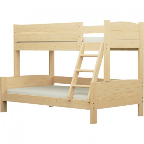 Lit superposé en pin massif Luis