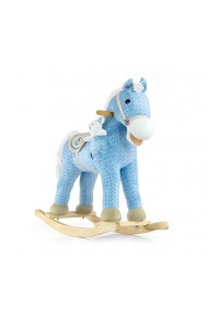 Cheval à Bascule Pony bleue