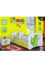 Lit enfant Happy Vert Collection avec tiroir et matelas 140x70 cm