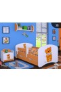 Lit enfant Happy Orange Collection avec tiroir et matelas 140x70 cm